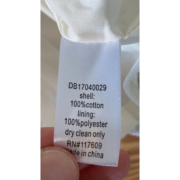 NWT DE Collection Frayed Edge Dress Size Large Women’s Egret MSRP $49.99 - Picture 5 of 7